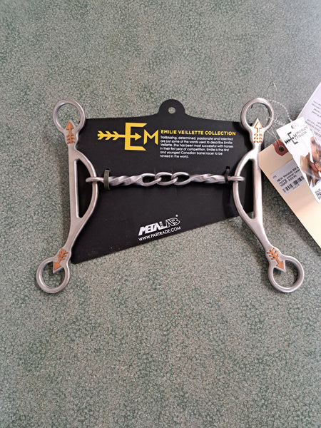 New! 5 1/8" Metalab Twisted Gag Bit