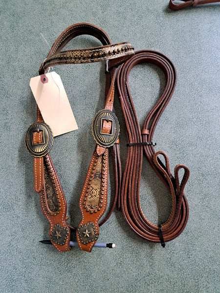 Snakeskin Western Tack Set