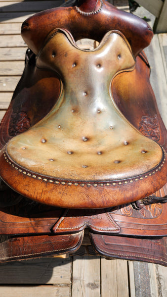 15" Vintage Hereford Western Saddle