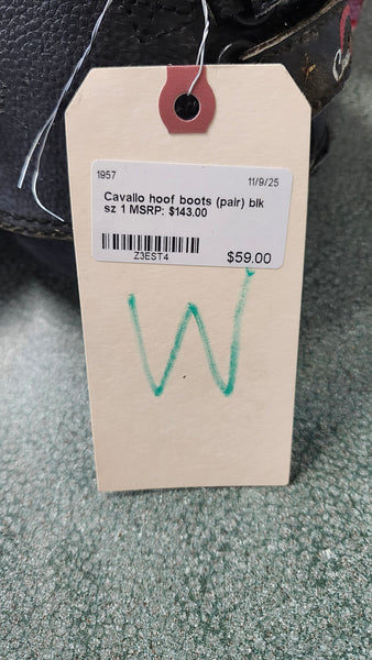 USED Size 1 Cavallo Simple hoof boot