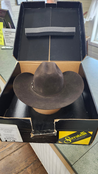 Serratelli Hat 4X - Chocolate, 7 3/4