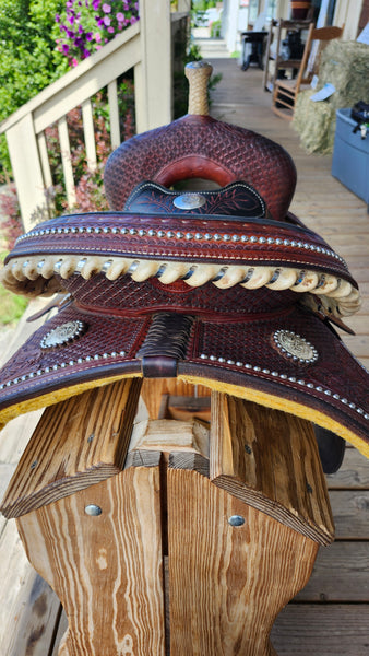 ON TRIAL 14.5" Billy Cook Barrel Saddle 1930