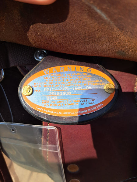 16" Circle Y High Horse Daisetta Trail Saddle