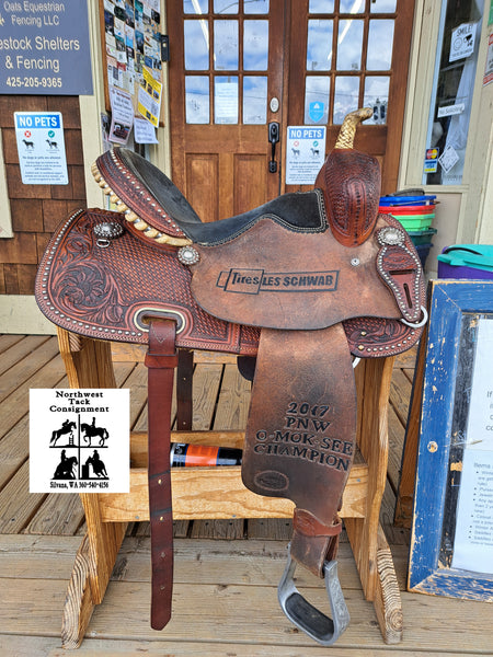 14.5" Teskey's Trophy Barrel Racing Saddle
