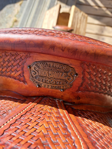 16" Watt Bros Wade Ranch Roper Saddle