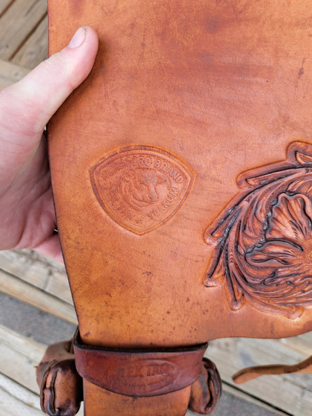 16" Hereford Tex Tan Flex Tree Trail Saddle Western Saddle