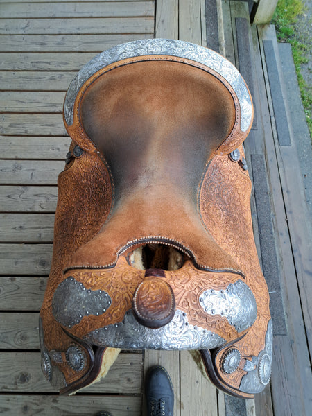16.5" Blue Ribbon Western Equitation Show Saddle