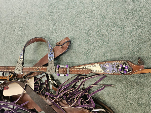 Western Bridle and Fringe Breastcollar