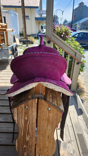 SOLD 15" Hilason Barrel Trail Saddle