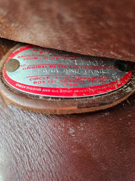 17" Circle Y All Around Western Trail Saddle