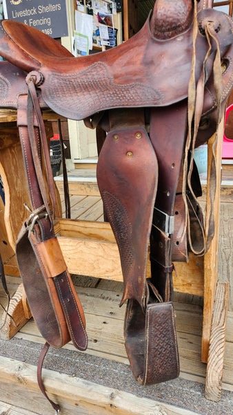 15" John Fallis Forest Service Western Saddle