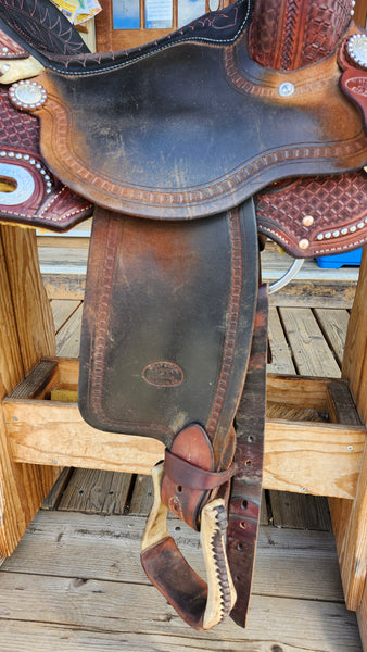 ON TRIAL 14.5" Billy Cook Barrel Saddle 1930