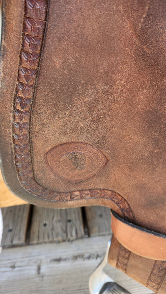 15" Hereford Tex Tan Barrel Saddle