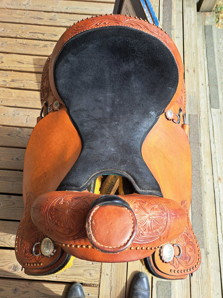 15" Hilason Roping Saddle