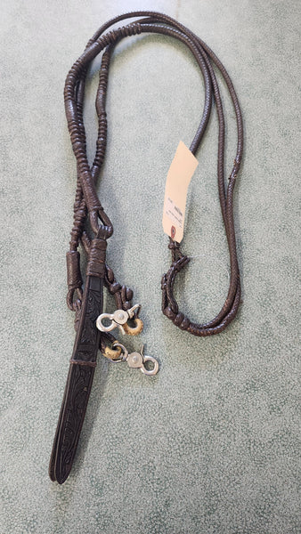 Braided Leather Romal Reins