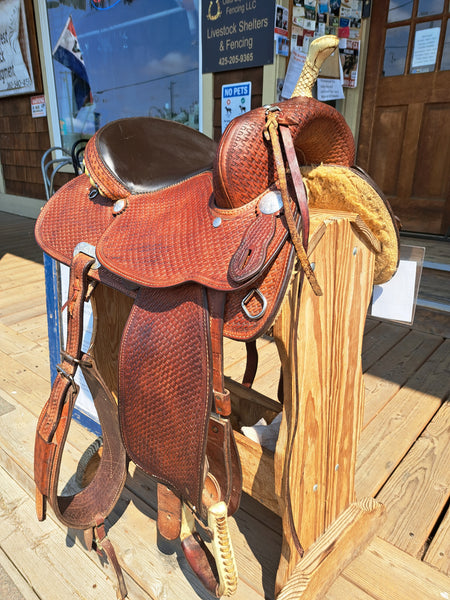 14" Crates Squeak Huber Barrel Racing Saddle