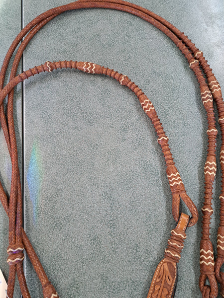 Kangaroo Leather Romal Reins
