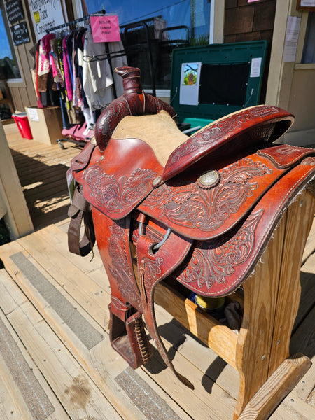 15.5" American Saddlesmith Action Co Western Pleasure Saddle