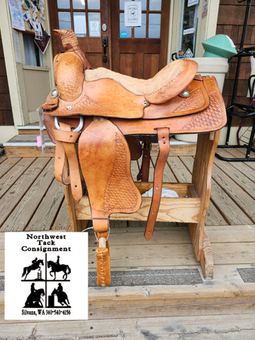 14.5" Custom Mexican Roping Western Saddle