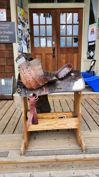15.5" Hereford Tex Tan Western Equitation Show Saddle