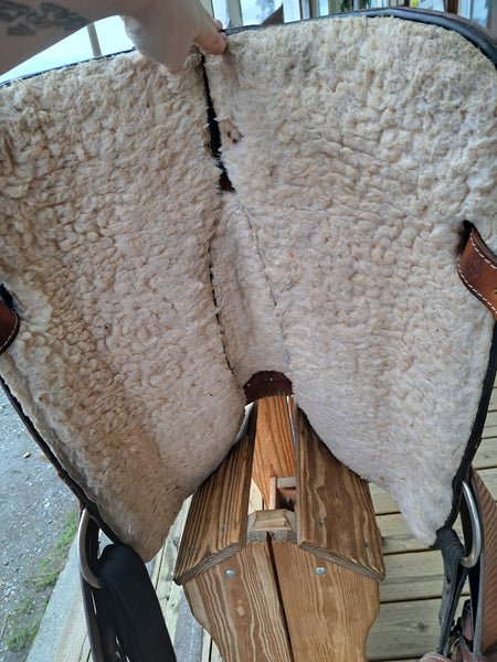 17" (Sits 16") Hilason Western Equitation Show Saddle