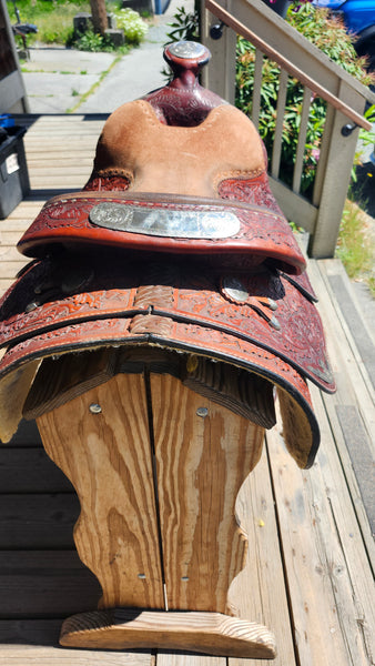 15.5" Hereford Tex Tan Western Equitation Show Saddle