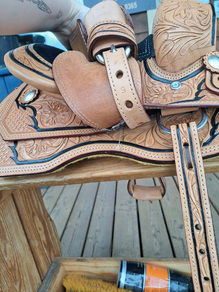 NEW! 8" Silver Royal Mini Hilltop Show Saddle