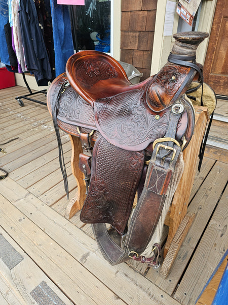 16" Pete Garrell Luellen Ranch Roper Saddle Package