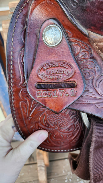 15" Action Company Round Skirt Western Saddle