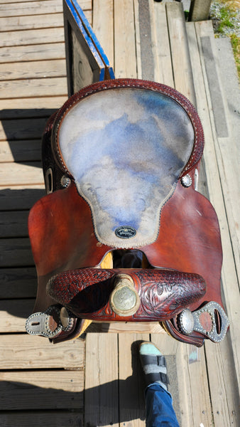 15" Teskey's Barrel Racing Saddle