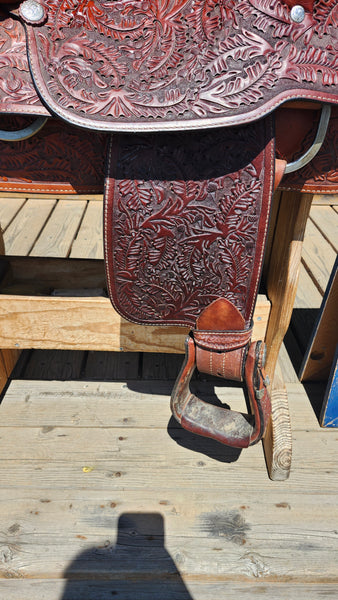 15.5" Hereford Tex Tan Western Equitation Show Saddle