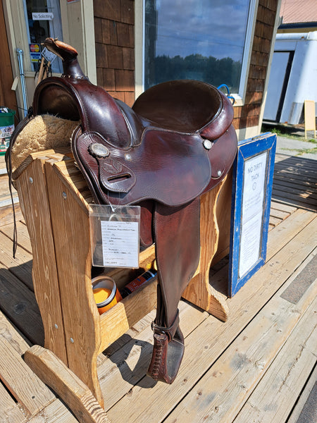 15" Circle Y Arabian Round Skirt Western Trail Saddle