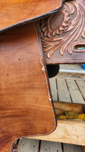 16" Bar M Carson River Reining Saddle