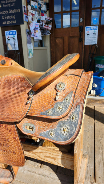 17" Mary's Custom Tack Western Equitation Show Saddle