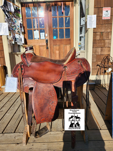 16" Silver Royal Wade Ranch Roping Saddle