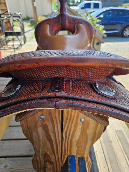16.5" Bob's Custom Saddles Jordan Larson Reining Saddle