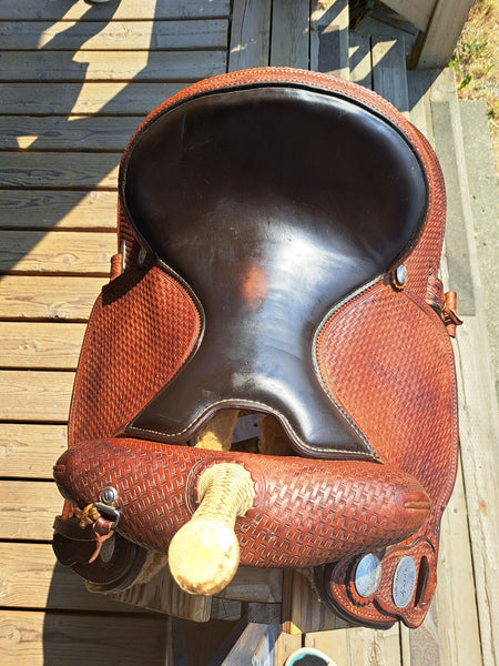 14" Crates Squeak Huber Barrel Racing Saddle