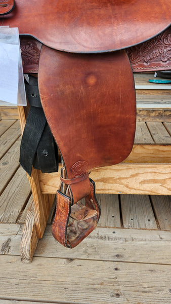 16" Hereford Tex Tan Western Pleasure Trail Saddle