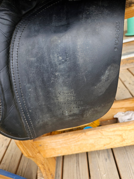 18" County Competitor Dressage Saddle