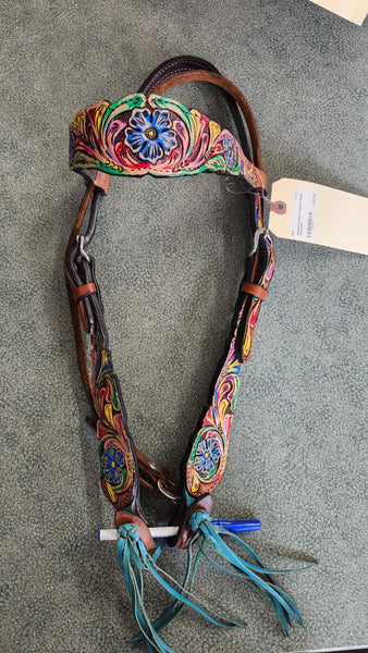 Hand Painted Browband Headstall