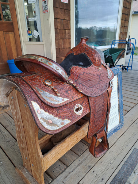 15" Big Horn Equitation Saddle Set