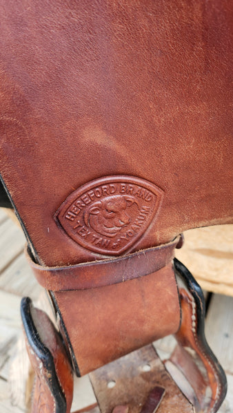 16" Hereford Tex Tan Western Pleasure Trail Saddle