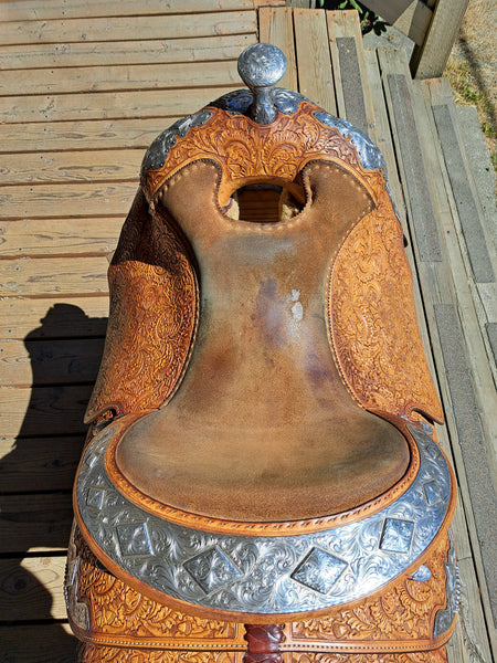 16" (Finished to 15") Blue Ribbon Western Equitation Show Saddle