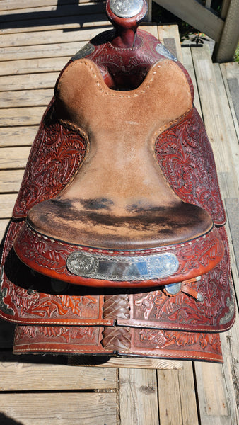 15.5" Hereford Tex Tan Western Equitation Show Saddle