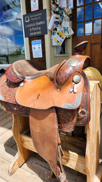 15.5" Hereford Tex-Tan Western Equitation Show Saddle