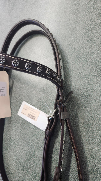 NEW Classic Equine Antique Dot Browband Western Headstall