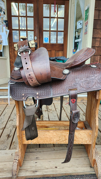 16" Silver Royal Jackpot All Around Western Saddle