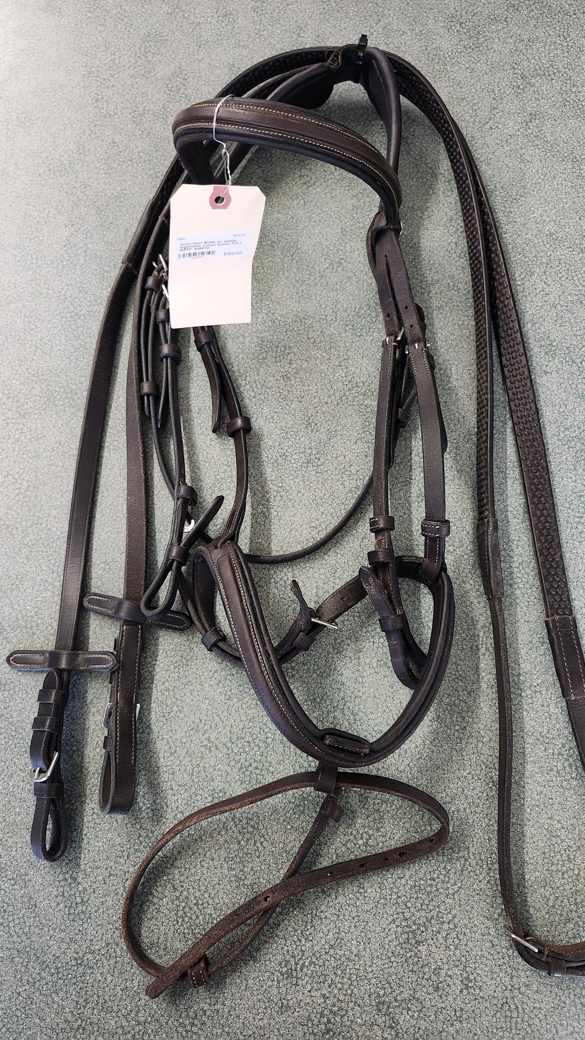FULL Arion Hunt Bridle with elastic Ergonomic Crown