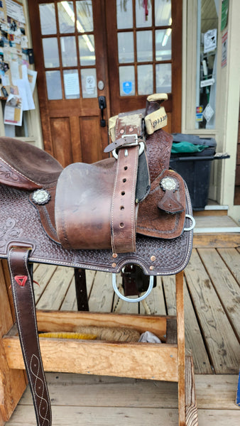 16" Silver Royal Jackpot All Around Western Saddle