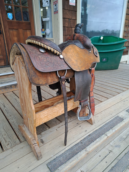 15" Crates Mike Beers Team Roper Saddle
